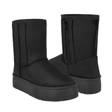 BOTINES DE INVIERNO AMBISHOES MUJER 25029 SUEDE NEGRO