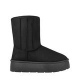 BOTINES DE INVIERNO AMBISHOES MUJER 25029 SUEDE NEGRO