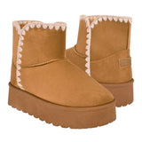 BOTINES DE INVIERNO FUROR MUJER 25026 SUEDE CAMEL