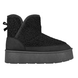 BOTINES DE INVIERNO COMFORT FIT MUJER 25027 TEXTIL NEGRO
