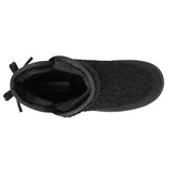 BOTINES DE INVIERNO COMFORT FIT MUJER 25027 TEXTIL NEGRO