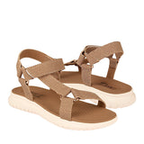 SANDALIAS COMFORT FIT MUJER 26116 SINTÉTICO CAFÉ 