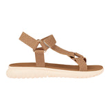 SANDALIAS COMFORT FIT MUJER 26116 SINTÉTICO CAFÉ