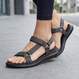 SANDALIAS COMFORT FIT MUJER 26116 SINTÉTICO NEGRO