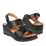 SANDALIAS COMFORT FIT MUJER 26109 SIMIPIEL NEGRO