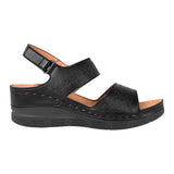 SANDALIAS COMFORT FIT MUJER 26109 SIMIPIEL NEGRO