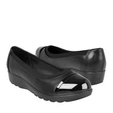 ZAPATOS COMFORT FIT MUJER 26122 SIMIPIEL NEGRO