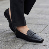 MOCASINES AMBISHOES MUJER 25049 SIMIPIEL NEGRO