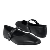 ZAPATOS AMBISHOES MUJER 25047 SIMIPIEL NEGRO