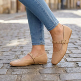 ZAPATOS AMBISHOES MUJER 25047 SIMIPIEL BEIGE