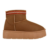 BOTINES DE INVIERNO AMBISHOES MUJER 2025 SUEDE CAFÉ