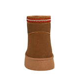 BOTINES DE INVIERNO AMBISHOES MUJER 2025 SUEDE CAFÉ