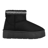 BOTINES DE INVIERNO AMBISHOES MUJER 2025 SUEDE NEGRO