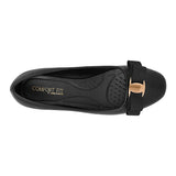 ZAPATOS CASUALES COMFORT FIT MUJER 26306 SIMIPIEL NEGRO