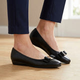 ZAPATOS CASUALES COMFORT FIT MUJER 26306 SIMIPIEL NEGRO