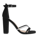 SANDALIAS DE FIESTA DAMA STYLO J-3204 BUCK NEGRO