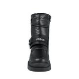 BOTINES INVIERNO DAMA VIA URBANA PW30614 TEXTIL NEGRO