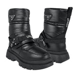 BOTINES INVIERNO DAMA VIA URBANA PW30614 TEXTIL NEGRO