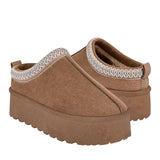 PANTUFLAS BLACK REPUBLIC MUJER OB-YS10 SUEDE CAFÉ