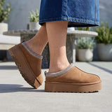 PANTUFLAS BLACK REPUBLIC MUJER OB-YS10 SUEDE CAFÉ
