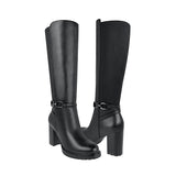 BOTAS BLACK REPUBLIC MUJER OB-HL16 SIMIPIEL NEGRO