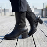 BOTAS BLACK REPUBLIC MUJER OB-HL15 SIMIPIEL NEGRO
