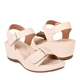 SANDALIAS BLACK REPUBLIC 25095-A4 SIMIPIEL BEIGE PARA MUJER TALLA 22 A 26
