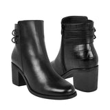 BOTINES BLACK REPUBLIC MUJER OBHL03 SIMIPIEL NEGRO