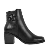 BOTINES BLACK REPUBLIC MUJER OBHL03 SIMIPIEL NEGRO