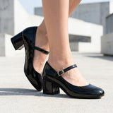 TACONES BLACK REPUBLIC MUJER 250606 CHAROL NEGRO