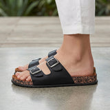 SANDALIAS STYLO MUJER SATURNO SIMIPIEL NEGRO