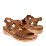 SANDALIAS DAMA STYLO SUKI SIMIPIEL CAFÉ