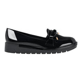 MOCASINES DAMA STYLO 3084 CHAROL NEGRO