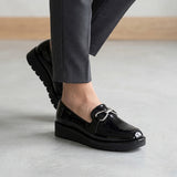 MOCASINES SIENA MUJER 5414 CHAROL NEGRO