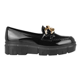 ZAPATOS CASUALES DAMA STYLO J-9000 CHAROL NEGRO