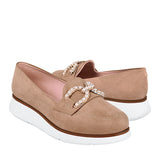 MOCASINES DAMA STYLO 5408 SUEDE BEIGE
