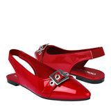 ZAPATOS CASUALES DAMA STYLO 2503 CHAROL ROJO
