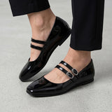 ZAPATOS MUJER SIENA 8515 CHAROL NEGRO