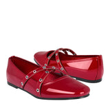 ZAPATOS CASUALES SIENA MUJER 8519 CHAROL ROJO