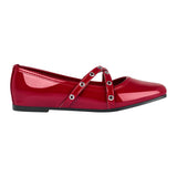 ZAPATOS CASUALES SIENA MUJER 8519 CHAROL ROJO