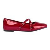 ZAPATOS CASUALES SIENA MUJER 8519 CHAROL ROJO