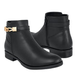 BOTINES STYLO MUJER 645 SIMIPIEL NEGRO