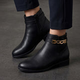 BOTINES STYLO MUJER 645 SIMIPIEL NEGRO