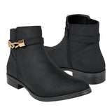 BOTINES STYLO MUJER 645 SUEDE NEGRO