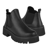 BOTINES CASUALES DAMA STYLO 795 SIMIPIEL NEGRO