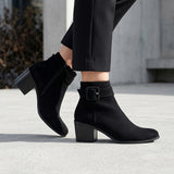 BOTINES STYLO MUJER 5020 BUCK NEGRO