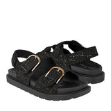 SANDALIAS TORRENTE MUJER JAD003 TEXTIL NEGRO