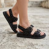 SANDALIAS TORRENTE MUJER JAD003 TEXTIL NEGRO