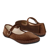 ZAPATOS CASUALES TORRENTE MUJER  SPFLAT03B SUEDE CAFÉ
