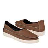 ZAPATOS CASUALES DAMA SIENA 9982 PIEL CAFÉ